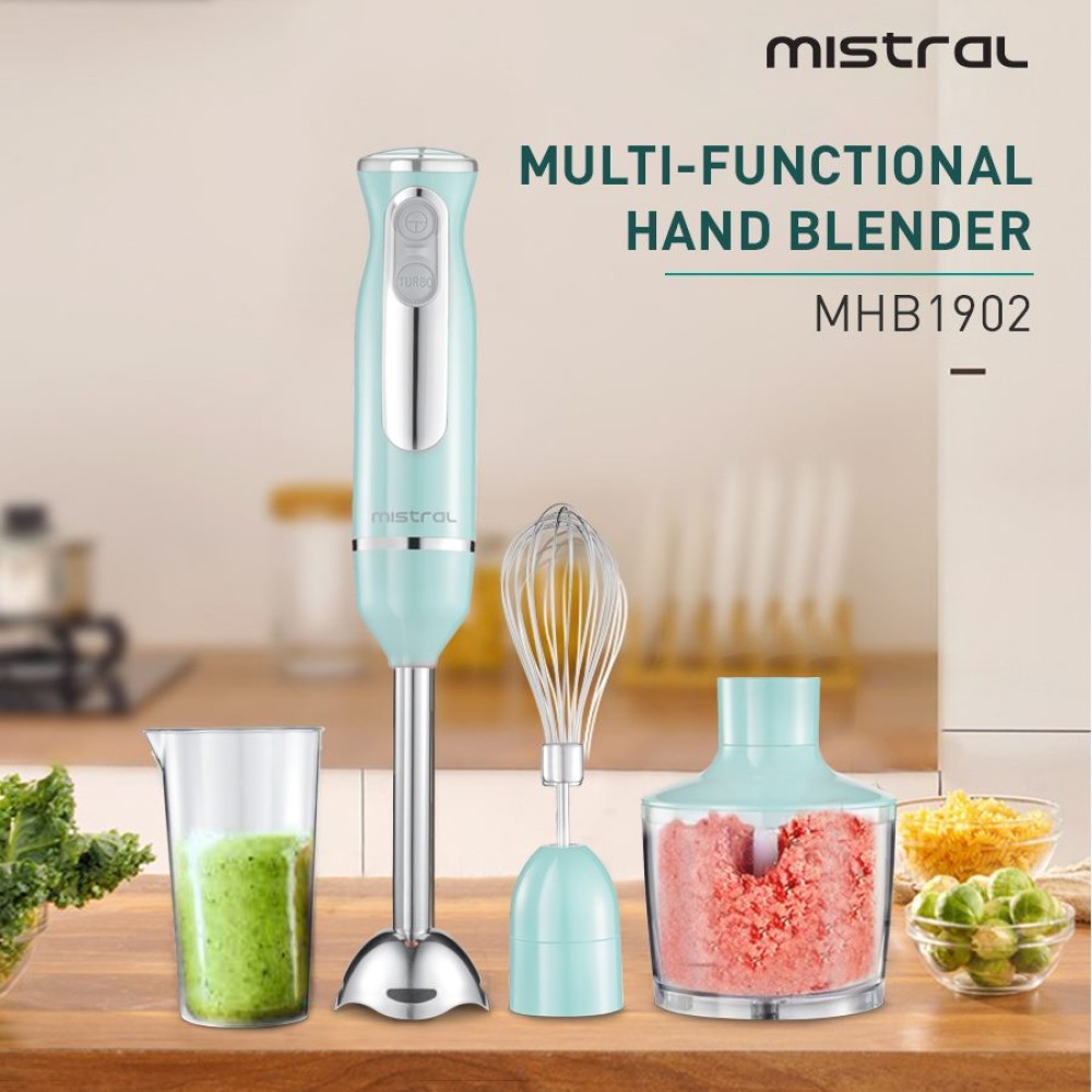 Mistral Multifunctional Hand Blender with 2 Speed (Mint) | MHB1902