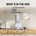 Panasonic 1.0L Plastic Jug Blender MX-EP3111WSK with Dry Mill for Juice, Smoothies, Soup and Spices, 450W