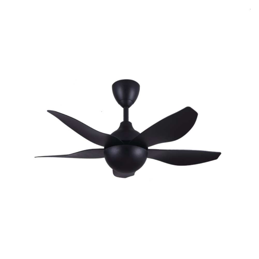 Alpha AX80 5B 40" DC Motor Ceiling Fan with 5 Blades & 8 Speed Remote (Matt Black) | AX80-5B/40