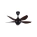 Alpha AX80 5B 40" DC Motor Ceiling Fan with 5 Blades & 8 Speed Remote (Walnut/MB) | AX80-5B/40