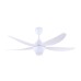 Alpha AX80 5B 56" DC Motor Ceiling Fan with 5 Blades & 8 Speed Remote (Matt White) | AX80-5B/56