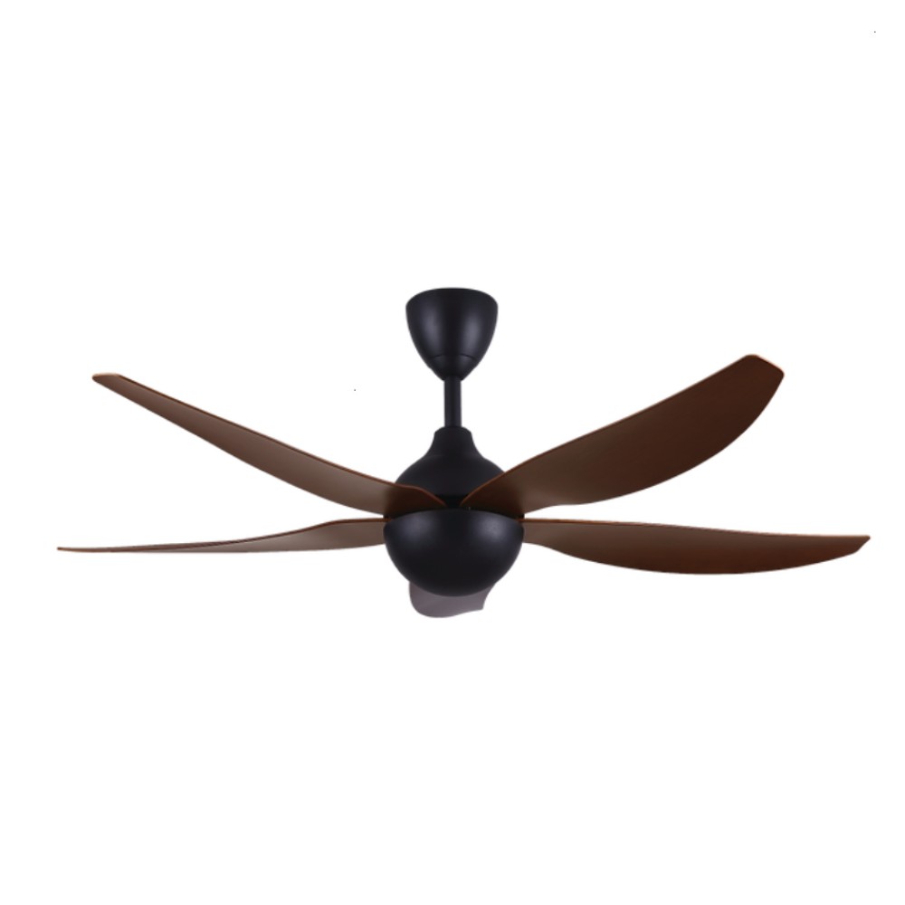 Alpha AX80 5B 56" DC Motor Ceiling Fan with 5 Blades & 8 Speed Remote (Walnut/MB) | AX80-5B/56