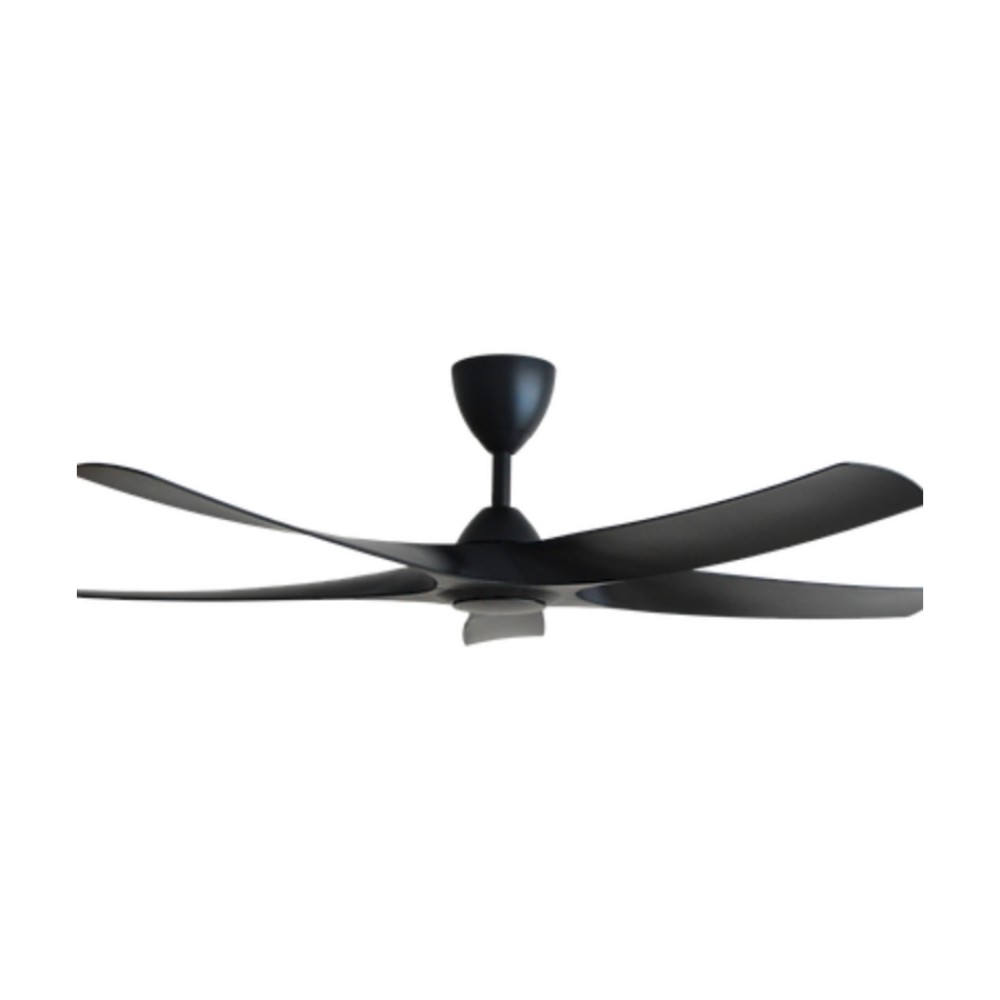 ALPHA Alkova AXIS 56" DC Motor Ceiling Fan with 5 Blades & 8 Speed Remote (MATT BLACK) | AXIS-5B/56