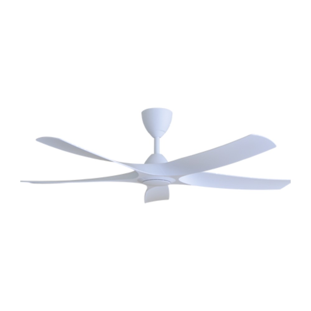 ALPHA Alkova AXIS 56" DC Motor Ceiling Fan with 5 Blades & 8 Speed Remote (MATT WHITE) | AXIS-5B/56