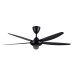 ALPHA Cosa CX8 56" Ceiling Fan with 5 Blades & 6 Speed Remote (MATT BLACK) | CX8-5B/56