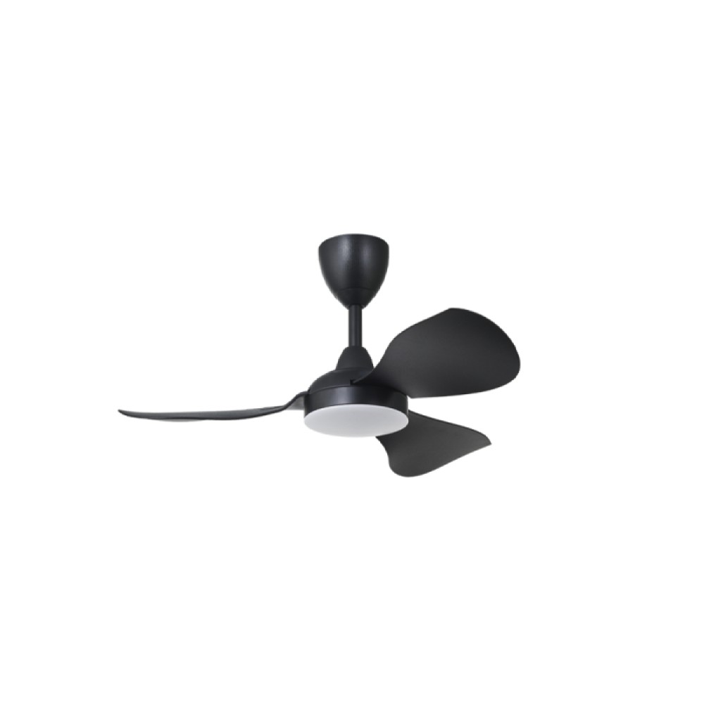 ALPHA Cosa EX36 36" Ceiling Fan with 3 Blades & LED (Matt Black) | EX36-3B/LED