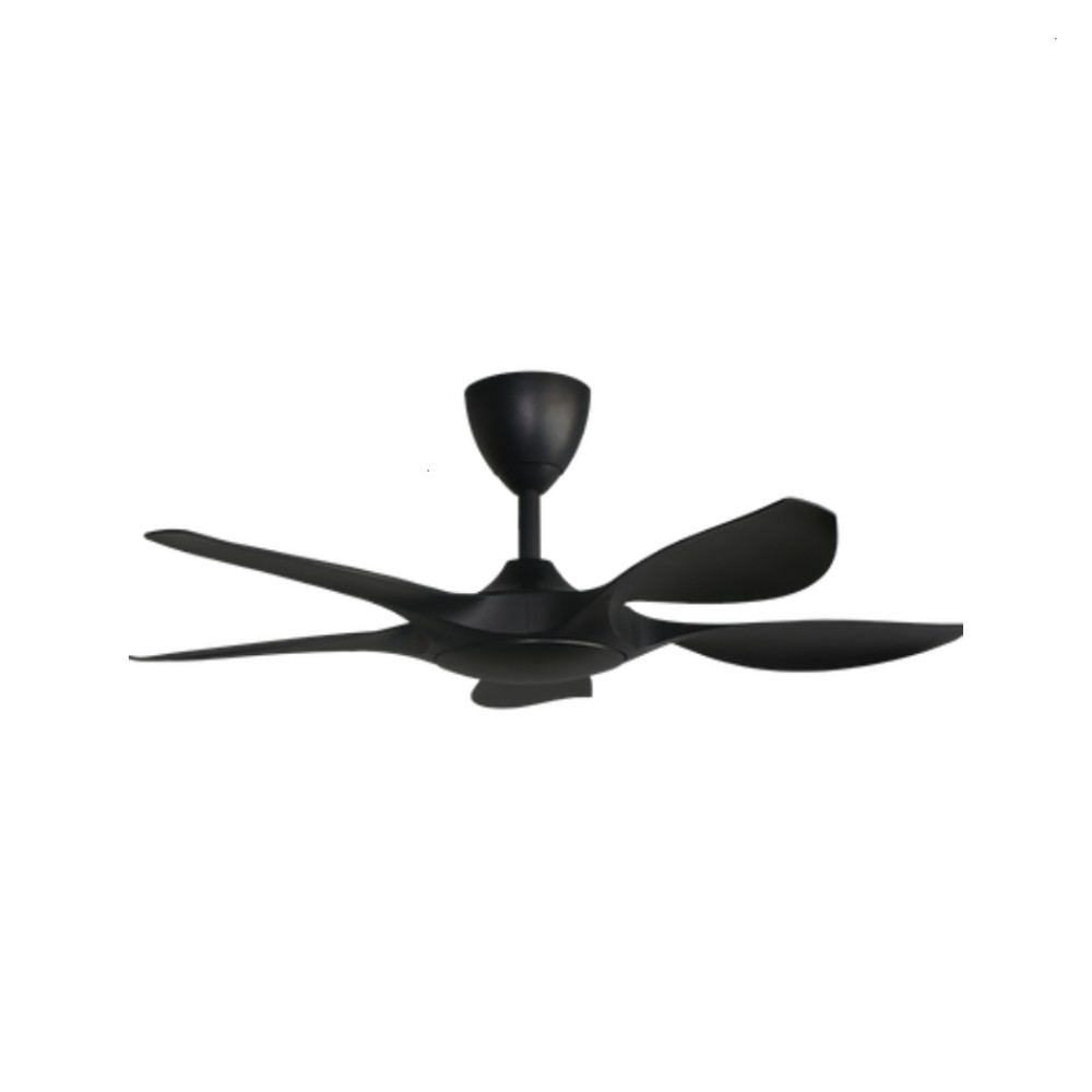 ALPHA Alkova EXCEL V2 42" DC Motor Ceiling Fan with 5 Blades & 12 Speed Remote (Matt Black) | EXCEL V2-5B/42