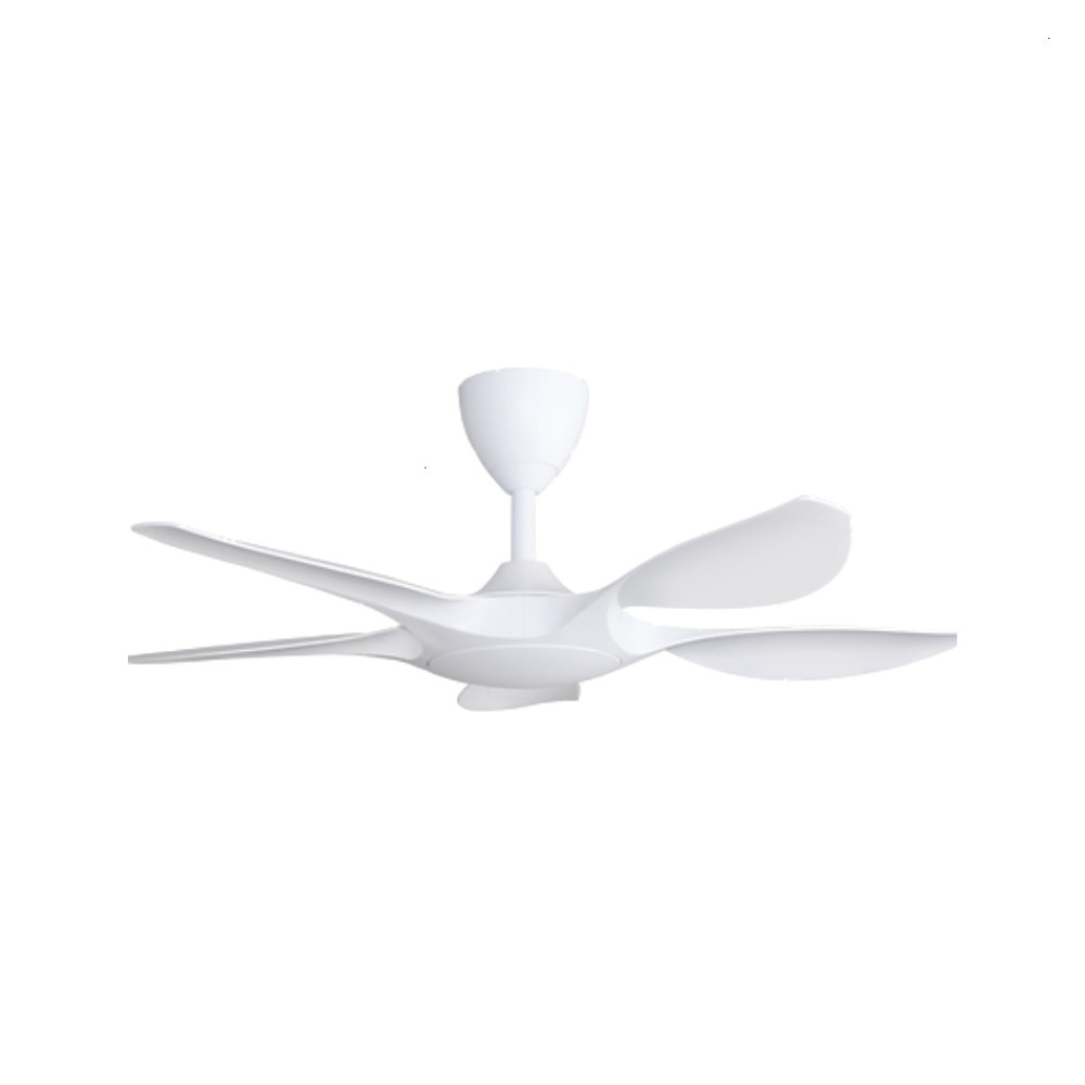 ALPHA Alkova EXCEL V2 42" DC Motor Ceiling Fan with 5 Blades & 12 Speed Remote (Matt White) | EXCEL V2-5B/42