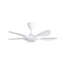 ALPHA Alkova EXCEL V2 42" DC Motor Ceiling Fan with 5 Blades & 12 Speed Remote (Matt White) | EXCEL V2-5B/42