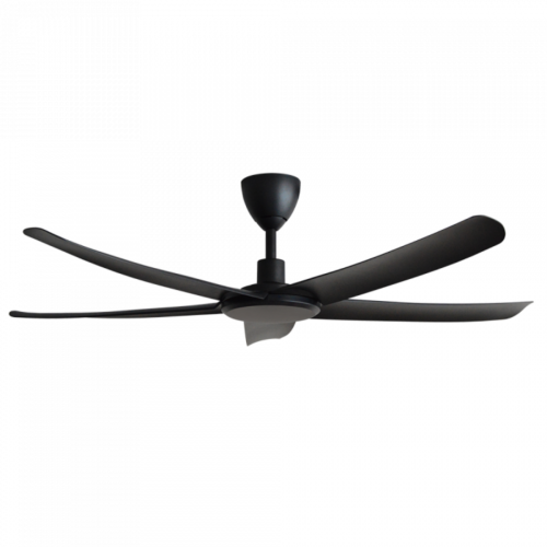 ALPHA PAZION 56" 5 BLADE CEILING FAN WITH DC MOTOR & 12 SPEED - MATT BLACK | PAZION G2-5B/56