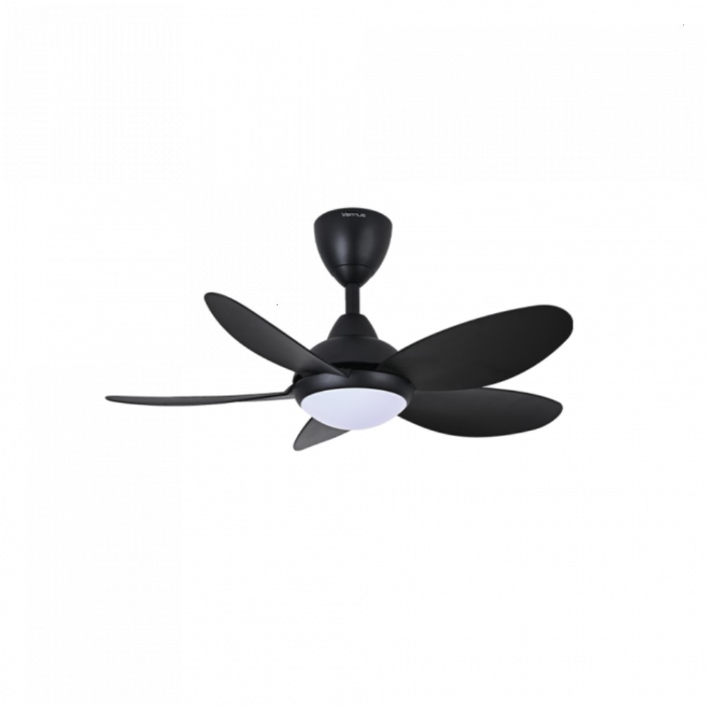 ALPHA Vannus BABY LUNA 36" LED Ceiling Fan with 5 Blades & 6 Speed Remote (MATT BLACK) | LUNA-5B/36 LED