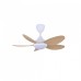 ALPHA Vannus BABY LUNA 36" LED Ceiling Fan with 5 Blades & 6 Speed Remote (M.WHITE MAPLE) | LUNA-5B/36 LED