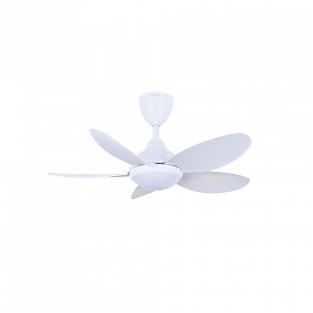 ALPHA Vannus BABY LUNA 36" LED Ceiling Fan with 5 Blades & 6 Speed Remote (MATT WHITE) | LUNA-5B/36 LED