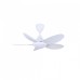 ALPHA Vannus BABY LUNA 36" LED Ceiling Fan with 5 Blades & 6 Speed Remote (MATT WHITE) | LUNA-5B/36 LED