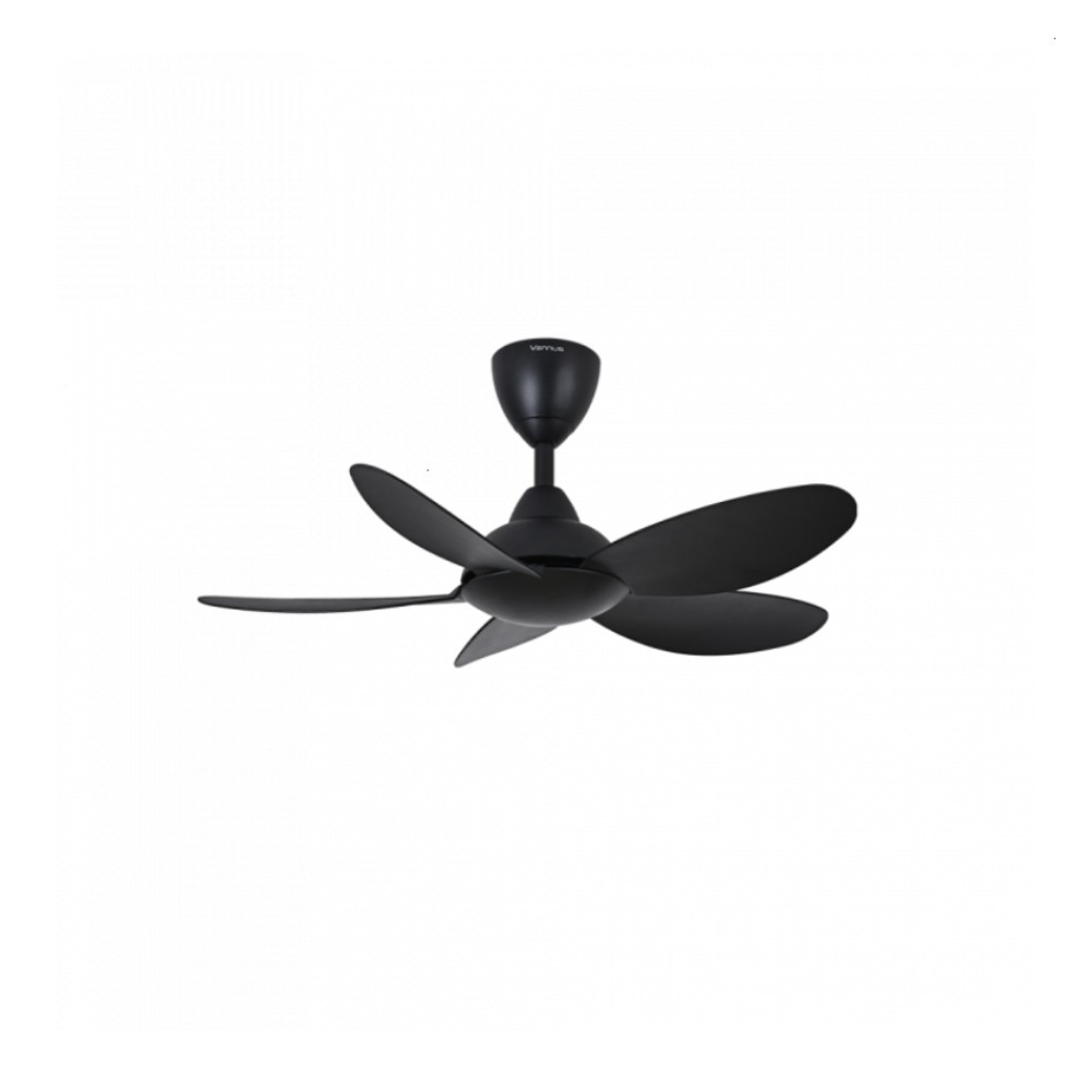 ALPHA Vannus BABY LUNA 36" Ceiling Fan with 5 Blades & 6 Speed Remote (MATT BLACK) | LUNA-5B/36