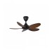 ALPHA Vannus BABY LUNA 36" Ceiling Fan with 5 Blades & 6 Speed Remote (WALNUT) | LUNA-5B/36