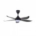 ALPHA Vannus Luna 46" LED Ceiling Fan with 5 Blades & 6 Speed Remote (MATT BLACK) | Luna 5B/46 LED