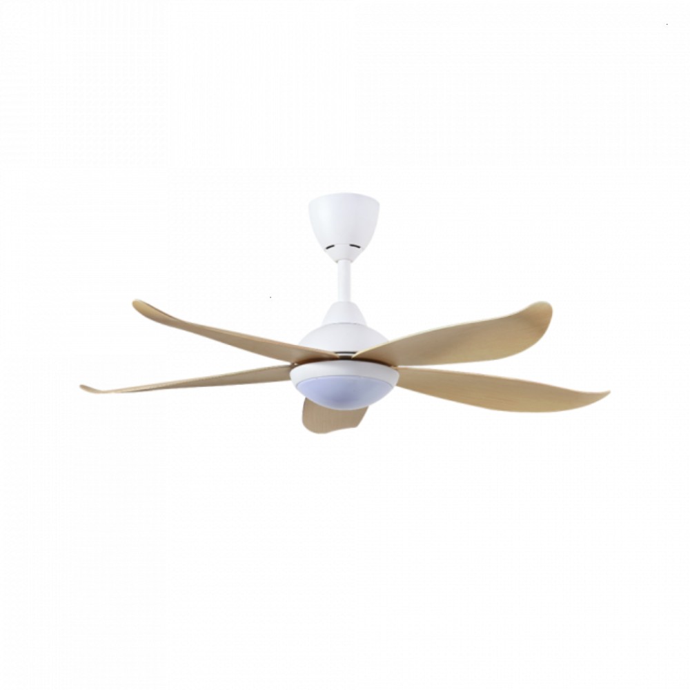 ALPHA Vannus Luna 46" LED Ceiling Fan with 5 Blades & 6 Speed Remote (M.WHITE MAPLE) | Luna 5B/46 LED