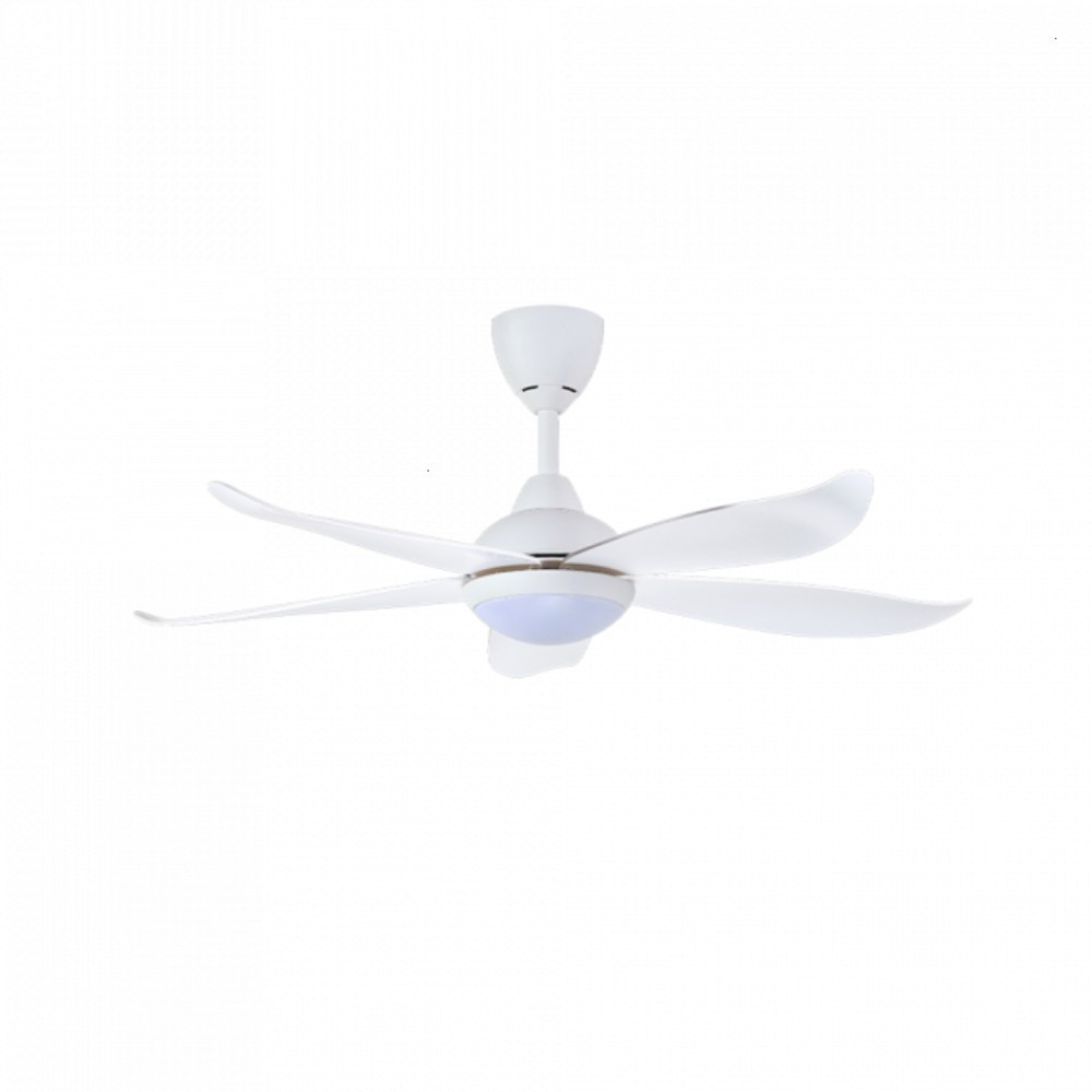 ALPHA Vannus Luna 46" LED Ceiling Fan with 5 Blades & 6 Speed Remote (MATT WHITE) | Luna 5B/46 LED