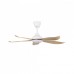 ALPHA Vannus Luna 46" Ceiling Fan with 5 Blades & 6 Speed Remote (Maple/Matt White) | Luna 5B/46