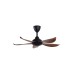 ALPHA Vannus Luna 40" Ceiling Fan with 5 Blades & 6 Speed Remote (MATT BLACK/WALNUT) | Luna 5B/40