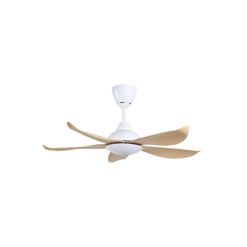 ALPHA Vannus Luna 40" Ceiling Fan with 5 Blades & 6 Speed Remote (MATT WHITE/MAPLE) | Luna 5B/40