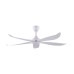 ALPHA Vannus Luna 56" Ceiling Fan with 5 Blades & 6 Speed Remote (MATT WHITE) | Luna 5B/56