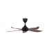 ALPHA Vannus Luna 46" Ceiling Fan with 5 Blades & 6 Speed Remote (Walnut/Matt Black) | Luna 5B/46