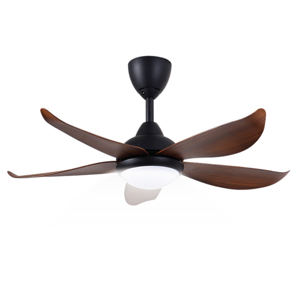 ALPHA Vannus Luna 40" LED Ceiling Fan with 5 Blades & 6 Speed Remote (M.BLACK WALNUT) | Luna 5B/40 LED