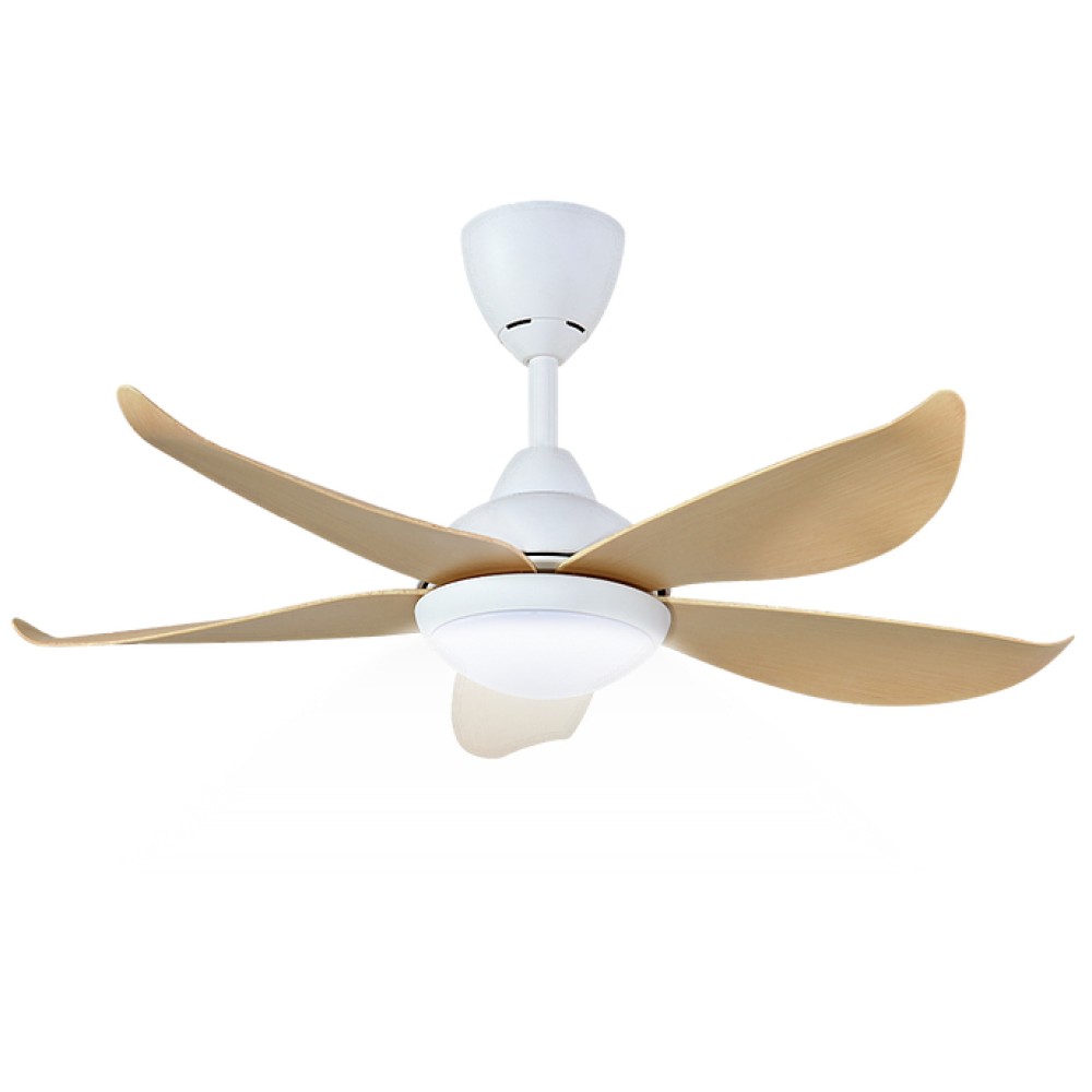 ALPHA Vannus Luna 40" LED Ceiling Fan with 5 Blades & 6 Speed Remote (M.WHITE MAPLE) | Luna 5B/40 LED