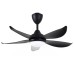 ALPHA Vannus Luna 40" LED Ceiling Fan with 5 Blades & 6 Speed Remote (MATT BLACK) | Luna 5B/40 LED