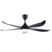 ALPHA Vannus Luna 56" LED Ceiling Fan with 5 Blades & 6 Speed Remote (MATT BLACK) | Luna 5B/56 LED