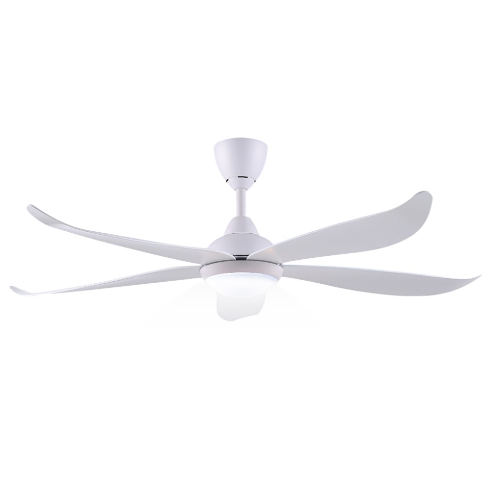 ALPHA Vannus Luna 56" LED Ceiling Fan with 5 Blades & 6 Speed Remote (MATT WHITE) | Luna 5B/56 LED