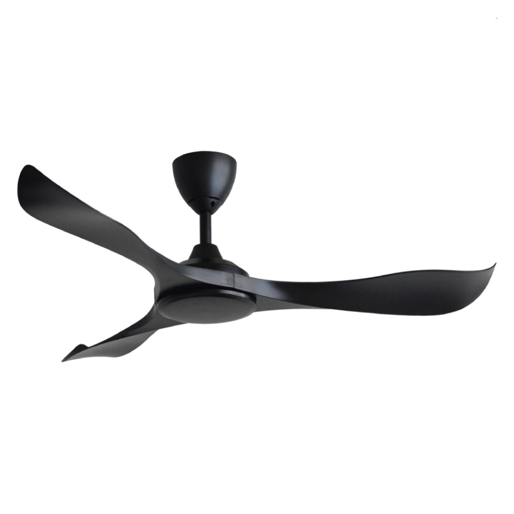 ALPHA Vannus 52" Ceiling Fan with 3 Blades & 6 Speed Remote (MATT BLACK) | VC2 3B/52