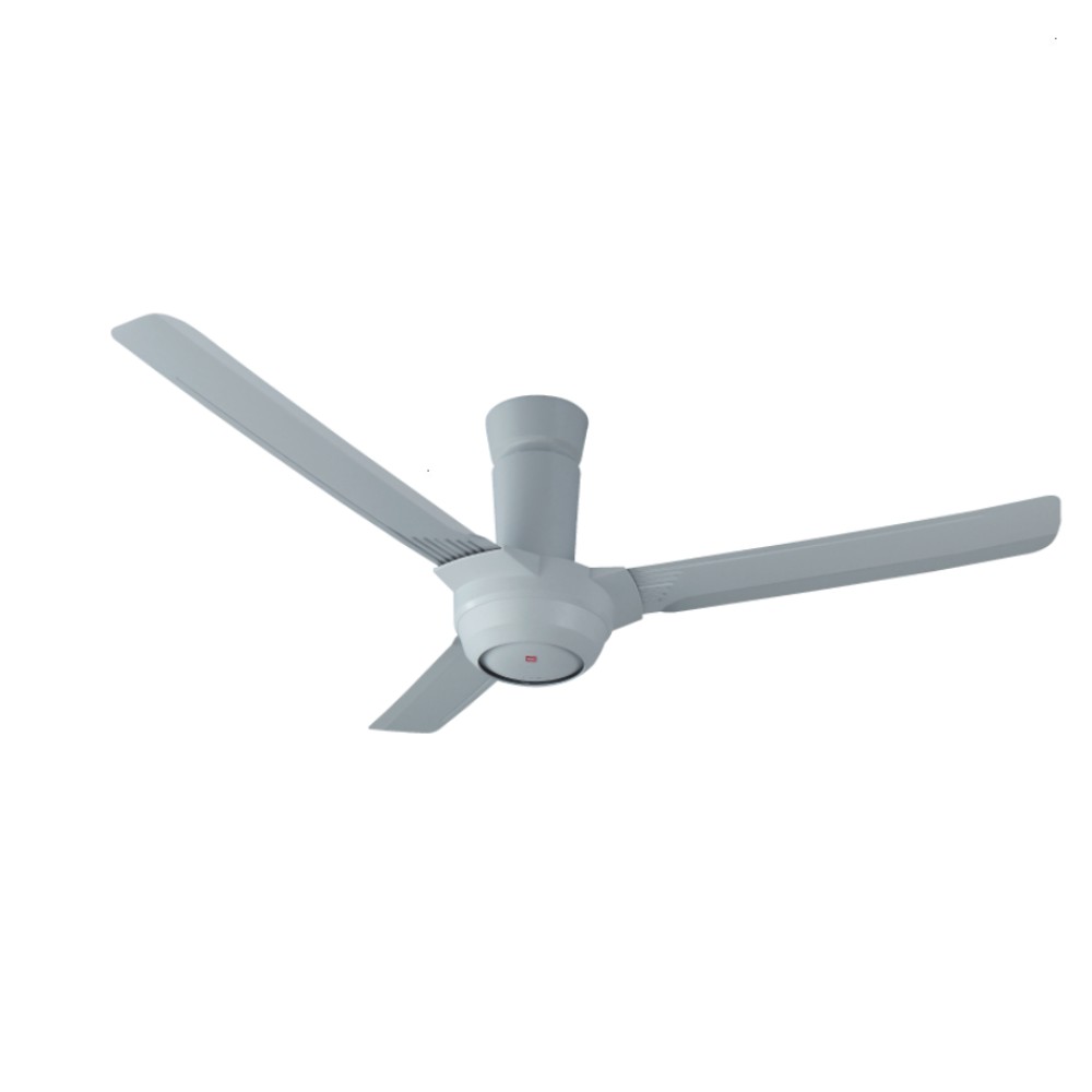 KDK 56" 3 Blades Ceiling Fan Canopy Short Pipe with Remote Control (Grey) | K14KF-GY