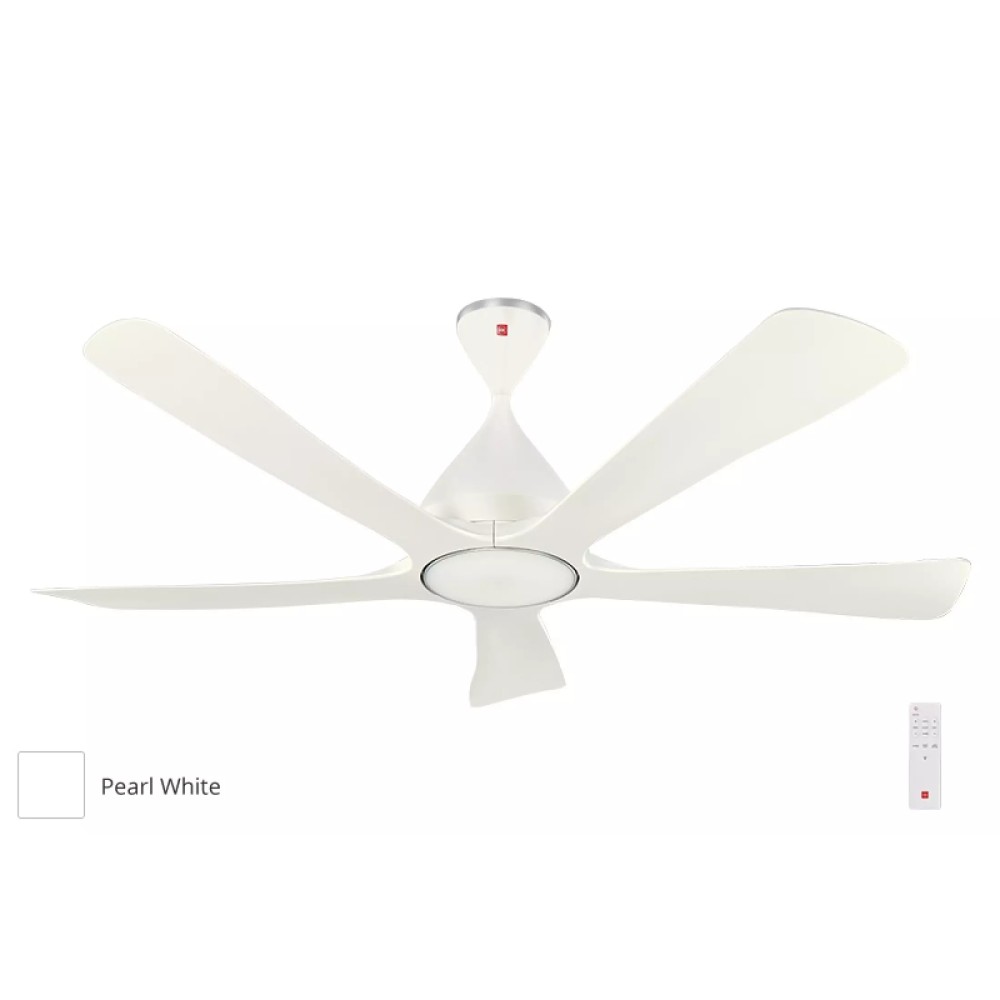 KDK 60" Nodoka Smart LED Ceiling Fan with Wifi Connectivity | K15UC-PW