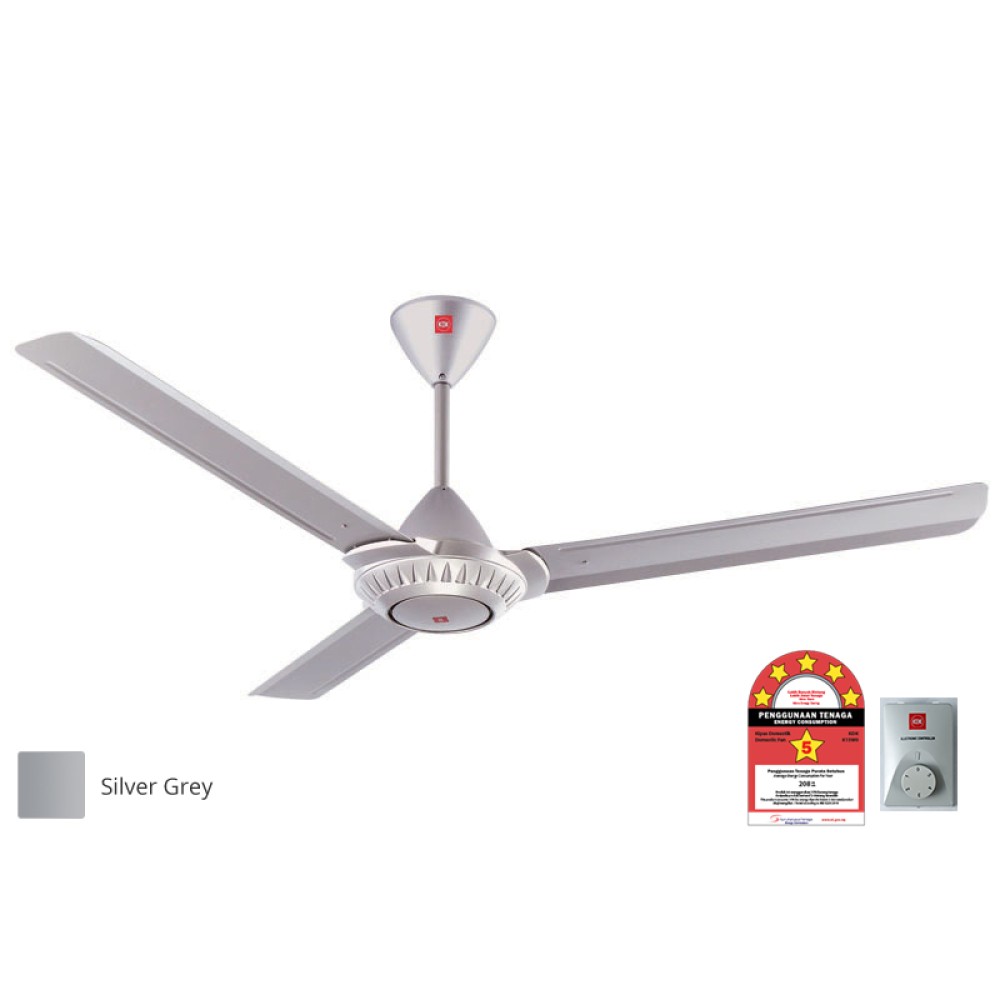 KDK 60" REGULATOR TYPE CEILING FAN - SILVER