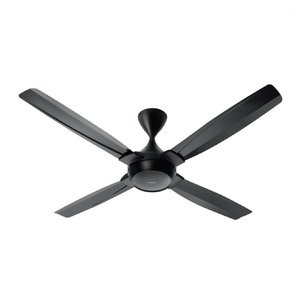 Panasonic (140cm/56”) 4 Blade Aura2 DC Ceiling Fan with Remote Control (BLACK) | F-M14FEVBKH