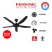 Pensonic (140cm/56”) 5 Blade DC Ceiling Fan with Remote Control (Matt Black) | PCF-5602R(MB)