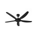 Pensonic (140cm/56”) 5 Blade DC Ceiling Fan with Remote Control (Matt Black) | PCF-5602R(MB)