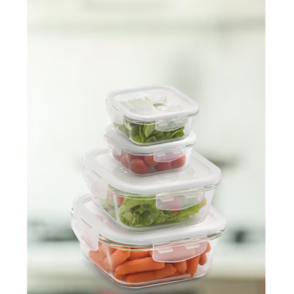 4x glass food containers | EACONG4P