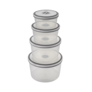 4x BPA-free plastic food containers | EACONP4P