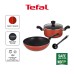 Tefal Fresh Start 4pc Set (Stew Pot with Lid 20cm+ WokPan 28cm + Ladle) | B507S4