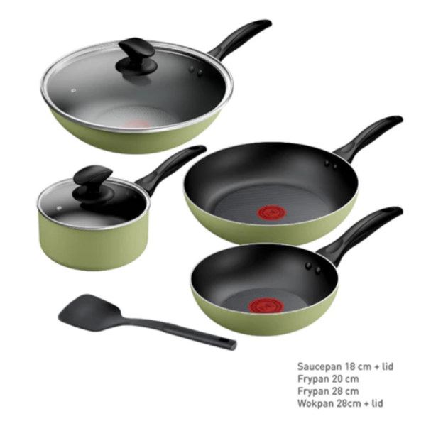 TEFAL QUICKCHEF 7 PCS  MORINGA COOKWARE SETS | B957S795
