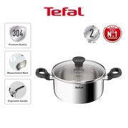 Tefal Starter Stainless Steel Stewpot with Lid 20cm | E32544