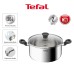 Tefal Starter Stainless Steel Stewpot with Lid 24cm | Deep Frypan | E32546