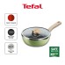 Tefal One Pick Pot Pan 22cm Deep Pan with Glass Lid (Green) | G16525
