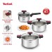 Tefal Cook & Clip 6-Piece Set (Saucepan w/Lid 16cm+ Stewpot w/Lid 20cm & 24cm) | G723S6