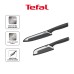 Tefal Comfort Knives with Cover 2pc Set (Santoku 12cm + Chef Knife 15cm) | Stainless Steel | K221S2
