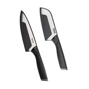 Tefal Comfort Knives with Cover 2pc Set (Santoku 12cm + Chef Knife 15cm) | Stainless Steel | K221S2